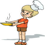 Boy Serving Food
