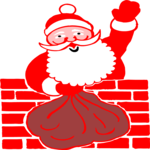 Santa in Chimney 15