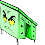 Desk Flying - Evil