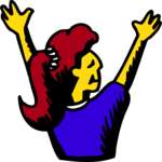 Girl Cheering