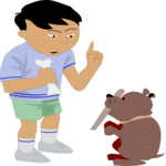 Boy with Dog 1