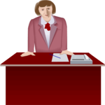 Businesswoman at Desk 1