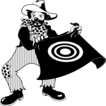 Clown with Bulls-Eye