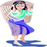 Woman with Basket