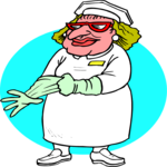 Nurse with Gloves