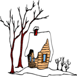House in Snow