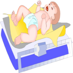 Infant on Scale