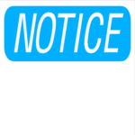 Notice 1
