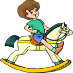 Boy on Rocking Horse
