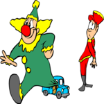 Clown Exiting Car