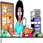 Desk Scene - Woman 2