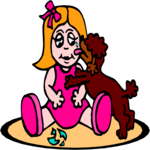 Girl & Dog 10