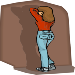 Girl Facing Wall
