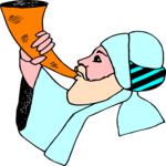 Man with Shofar 2