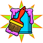 Paintbrush & Can 15