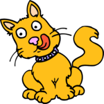 Cat Licking 1