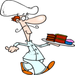 Chef Serving Dessert