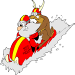 Santa Bobsledding