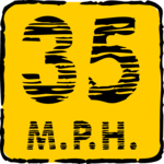 Speed 35 MPH