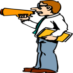 Teacher with Megaphone
