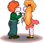 Children Kissing