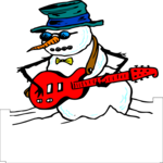 Snowman & Guitar