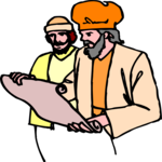 Man & Scroll 1