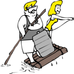 Rafting - Cartoon