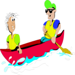 Canoeing Couple 2