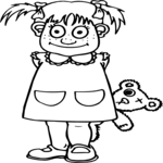 Girl with Teddy 1