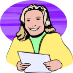 Woman with Notes