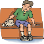 Boy with Kitten