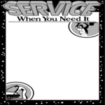 Auto Service Frame