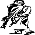 Boy in Trench Coat