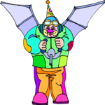 Clown with Wings