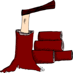 Tree Stump & Axe 3