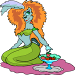 Fox-Girl Eating 