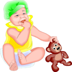 Baby with Teddy Bear