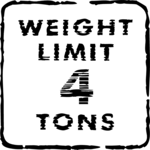 Weight Limit - 4 Tons