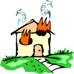 Fire in House