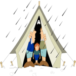 Tent in Rain