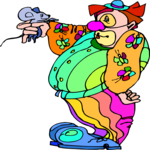Clown with Mouse