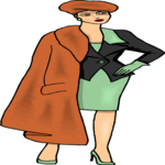 Woman in Overcoat