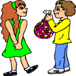 Boy Giving Candy