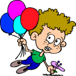Kid with Balloons