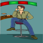 Man Enjoying a Drink 4