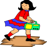 Girl with Radio