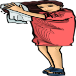 Girl Drying Hair