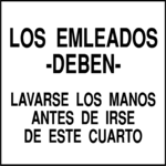 Wash Hands - Spanish