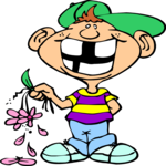 Boy with Flowers 2